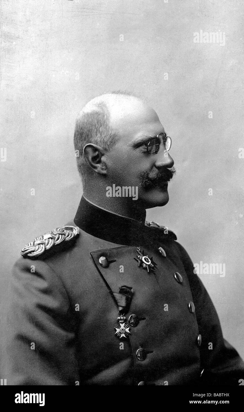 Alfons, 24.1.1862 - 8.1.1933, Prince de Bavière, général allemand, portrait, carte postale de Gustav Müller, Munich, vers 1903, Banque D'Images