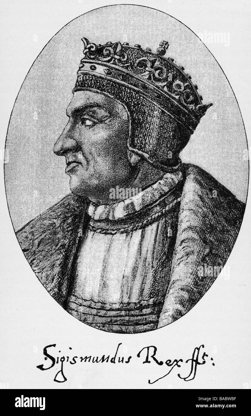 Sigismund je 'l'ancien', 1466 - 1.4.1548, roi de Pologne 24.1.1507 - 1.4.1544, portrait, gravure sur cuivre, 16e siècle, l'artiste n'a pas d'auteur pour être effacé Banque D'Images