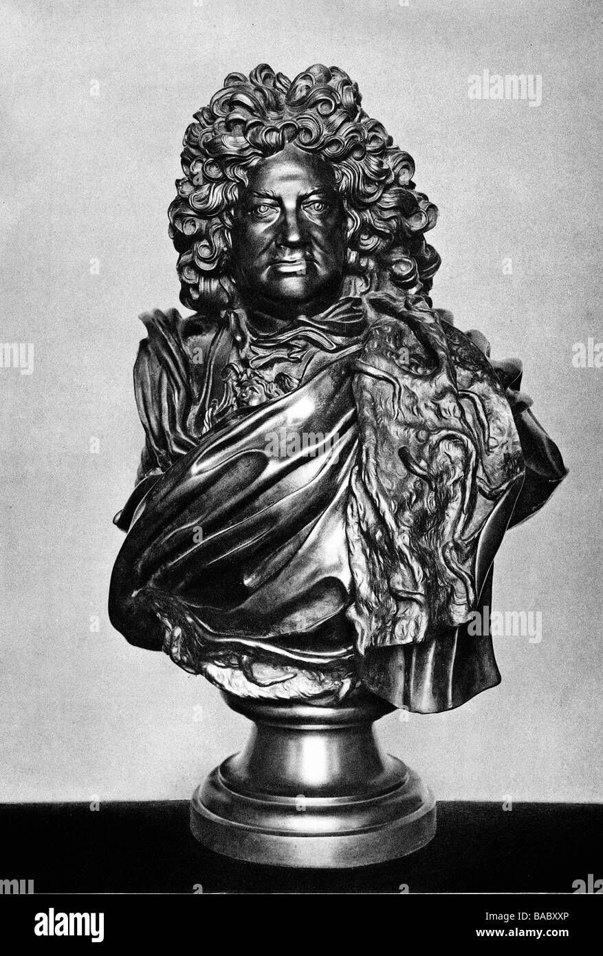 Frederick II, 30.3.1633 - 24.1.1708, Landgrave de Hesse-Homburg 1680 - 1708, portrait, buste en bronze d'Andreas Schlueter (1662 - 1714), Banque D'Images