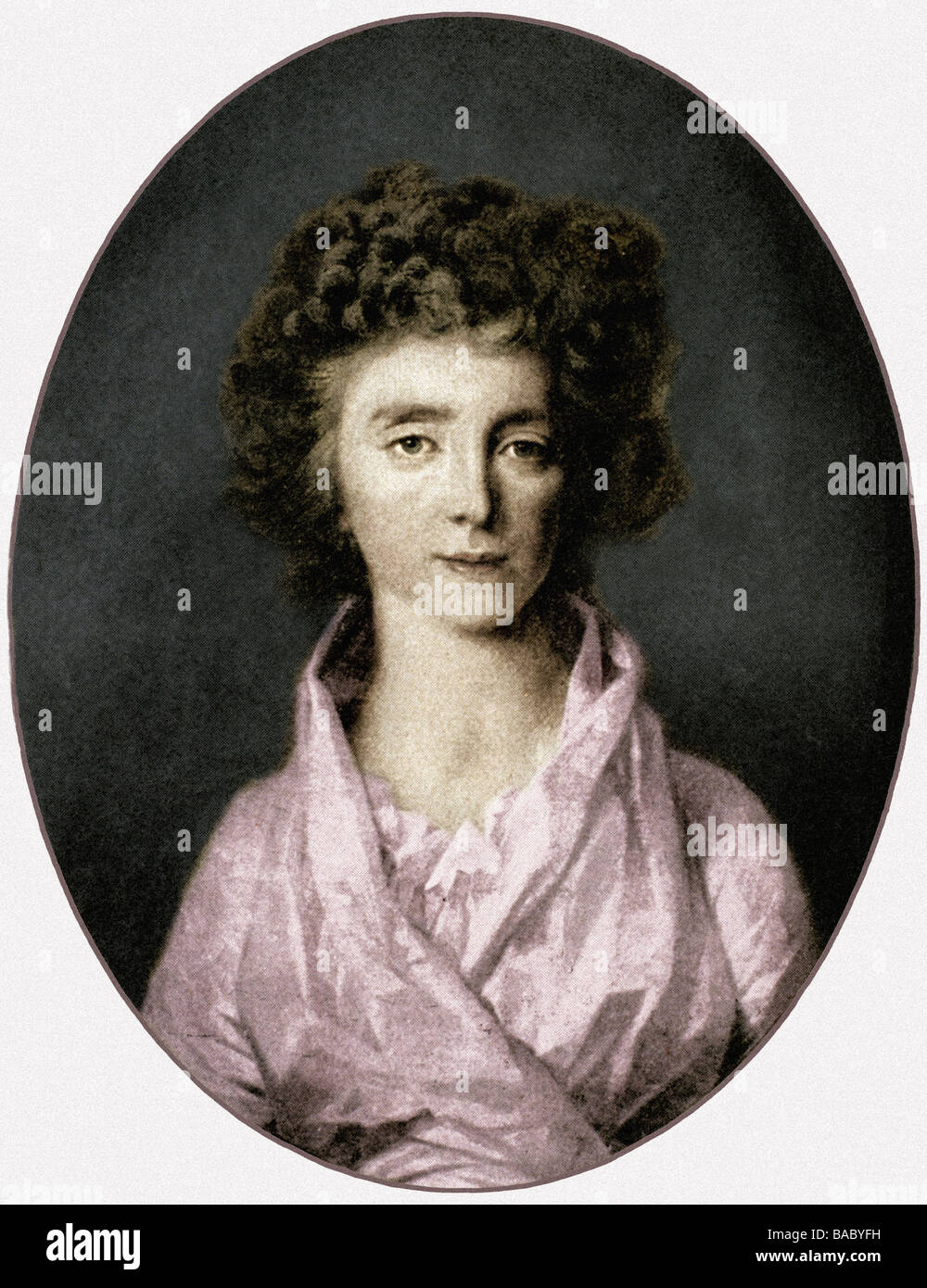 Louise, 30.1.1757 - 14.2.1830, Grande duchesse de Saxe Weimar Eisenach 21.4.1815 - 14.6.1828, portrait dans un ovale, après peinture par Johann Friedrich Tischbein, 1795, Banque D'Images
