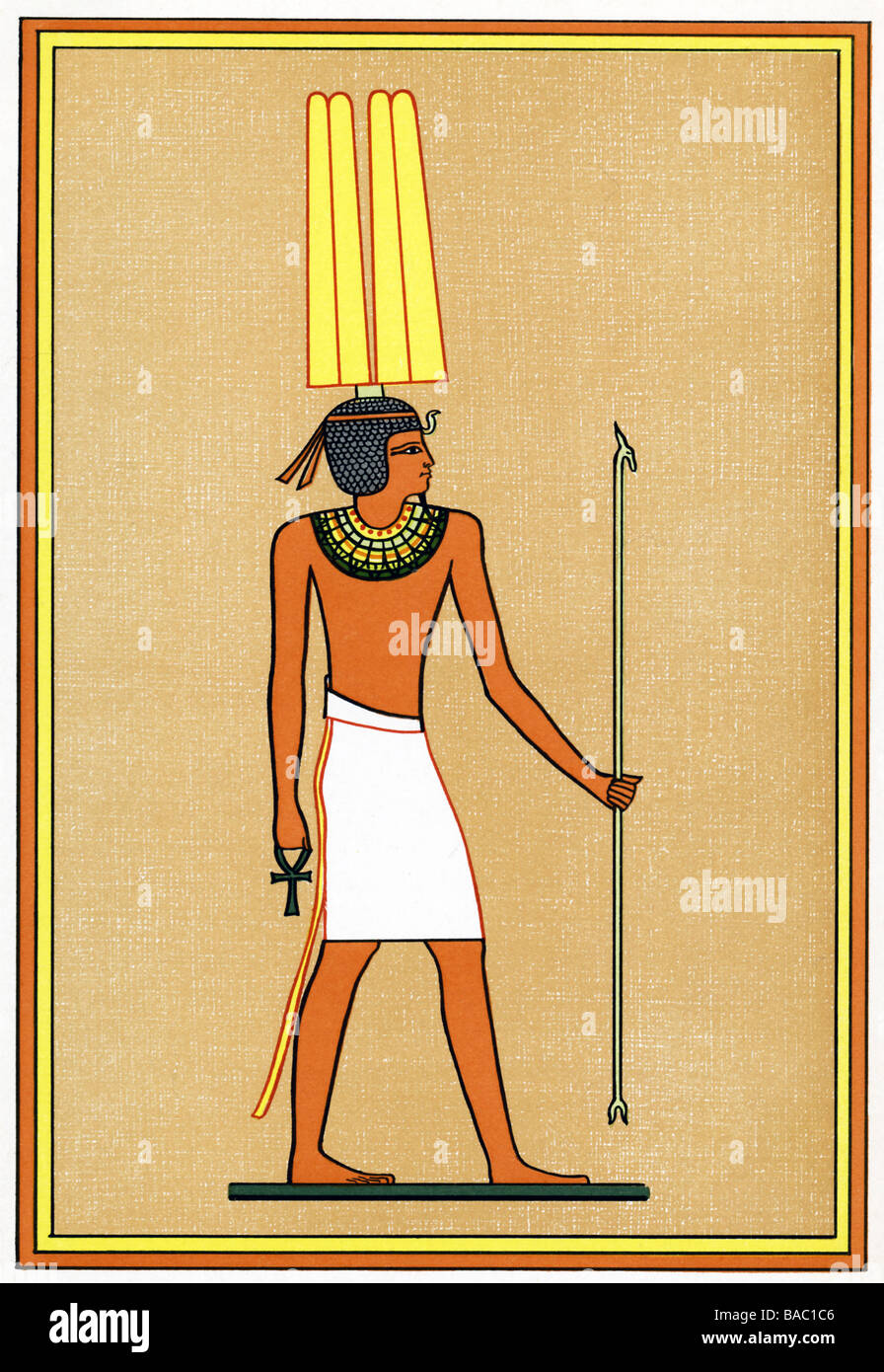 Dieu égyptien Horus Banque D'Images