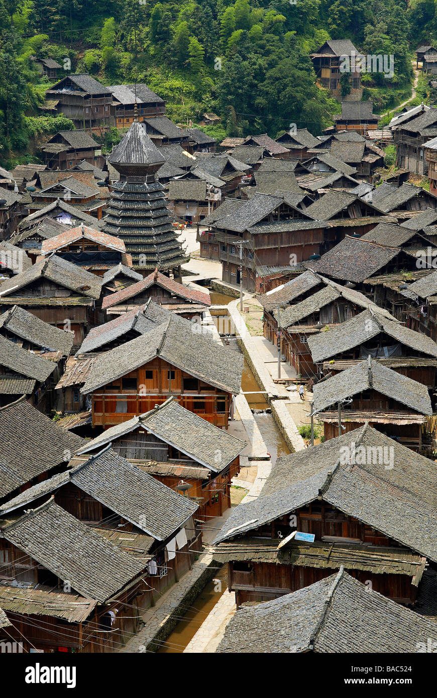 La Chine, la province de Jiangxi, Dong village de Beijing Banque D'Images