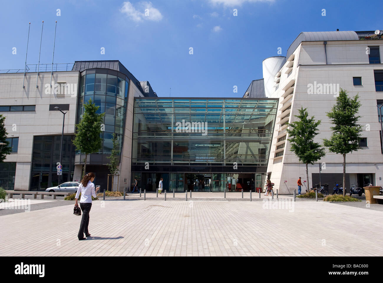 France, Seine Maritime, Rouen, Faculté de droit construit par les architectes du cabinet Ataub dans l'Avenue Pasteur Banque D'Images