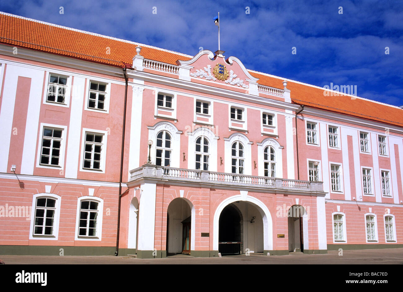 Estonie (pays baltes), la région de Harju, Tallinn, la colline de Toompea, le Riigikogu (Parlement) Banque D'Images