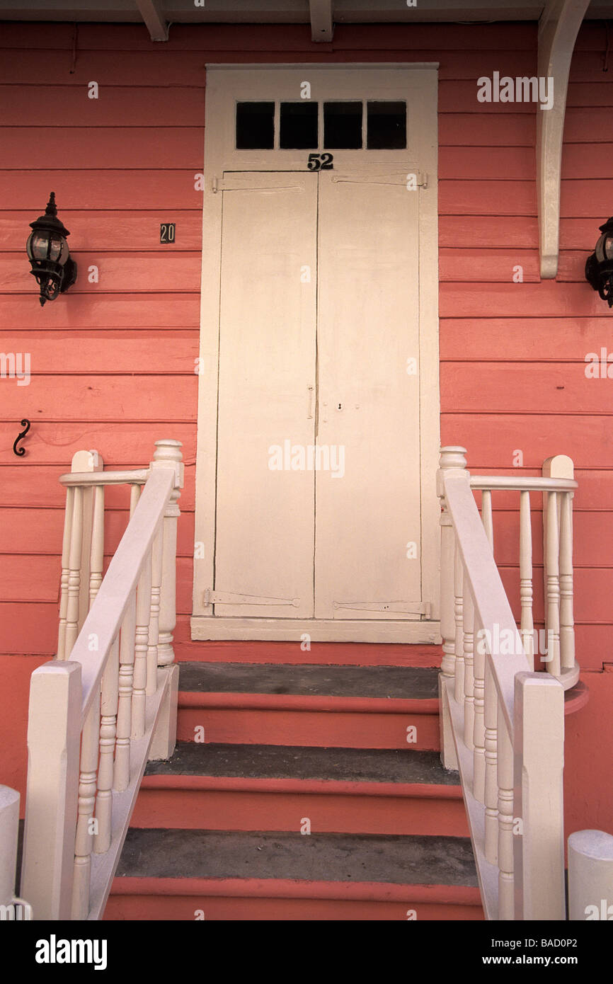 Bahamas, New Providence et Paradise Island, Nassau, vieille maison de bois, la plus ancienne de l'île datant du xviiième Banque D'Images