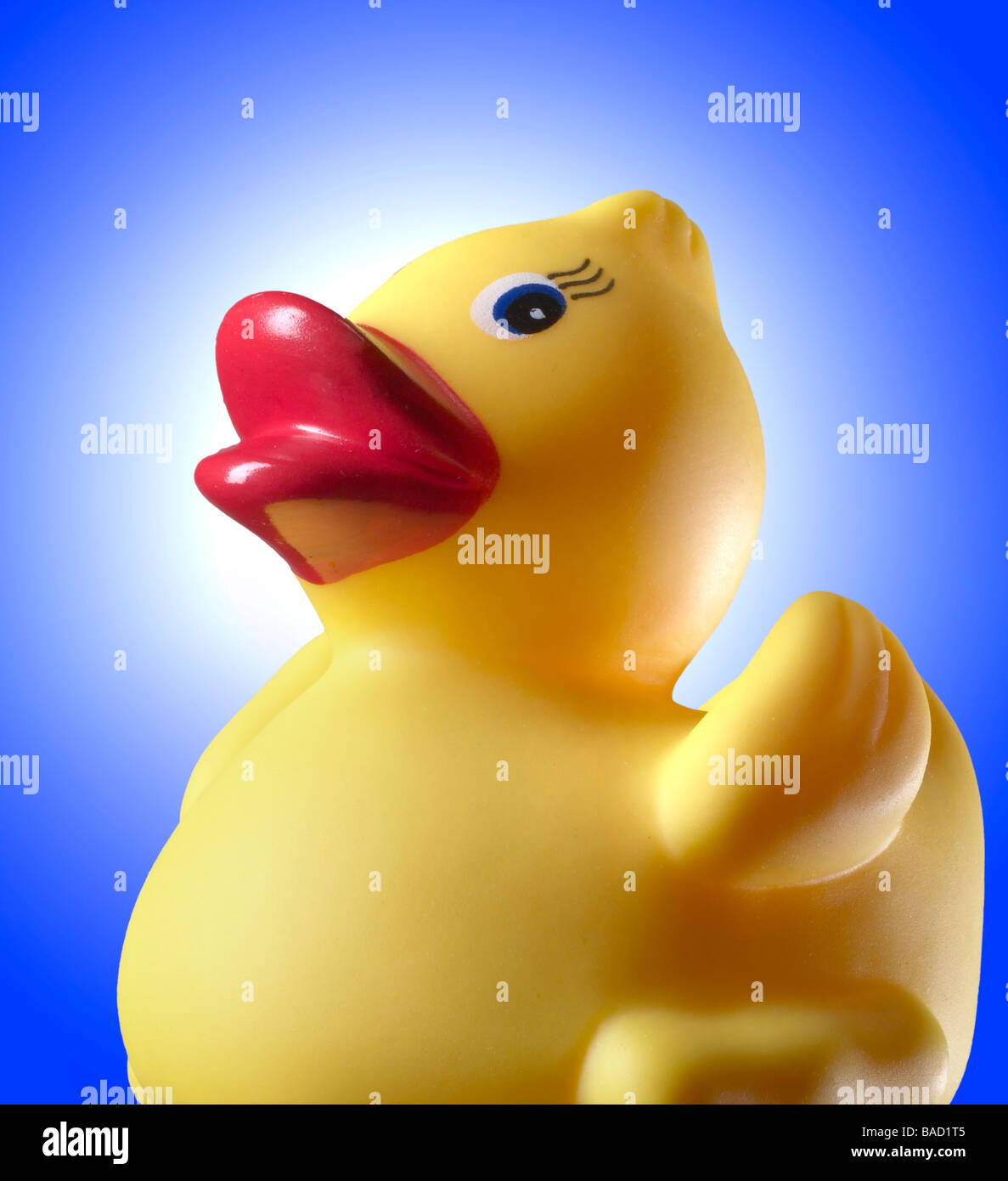 Canard canard en caoutchouc Détails jouet de bain Banque D'Images