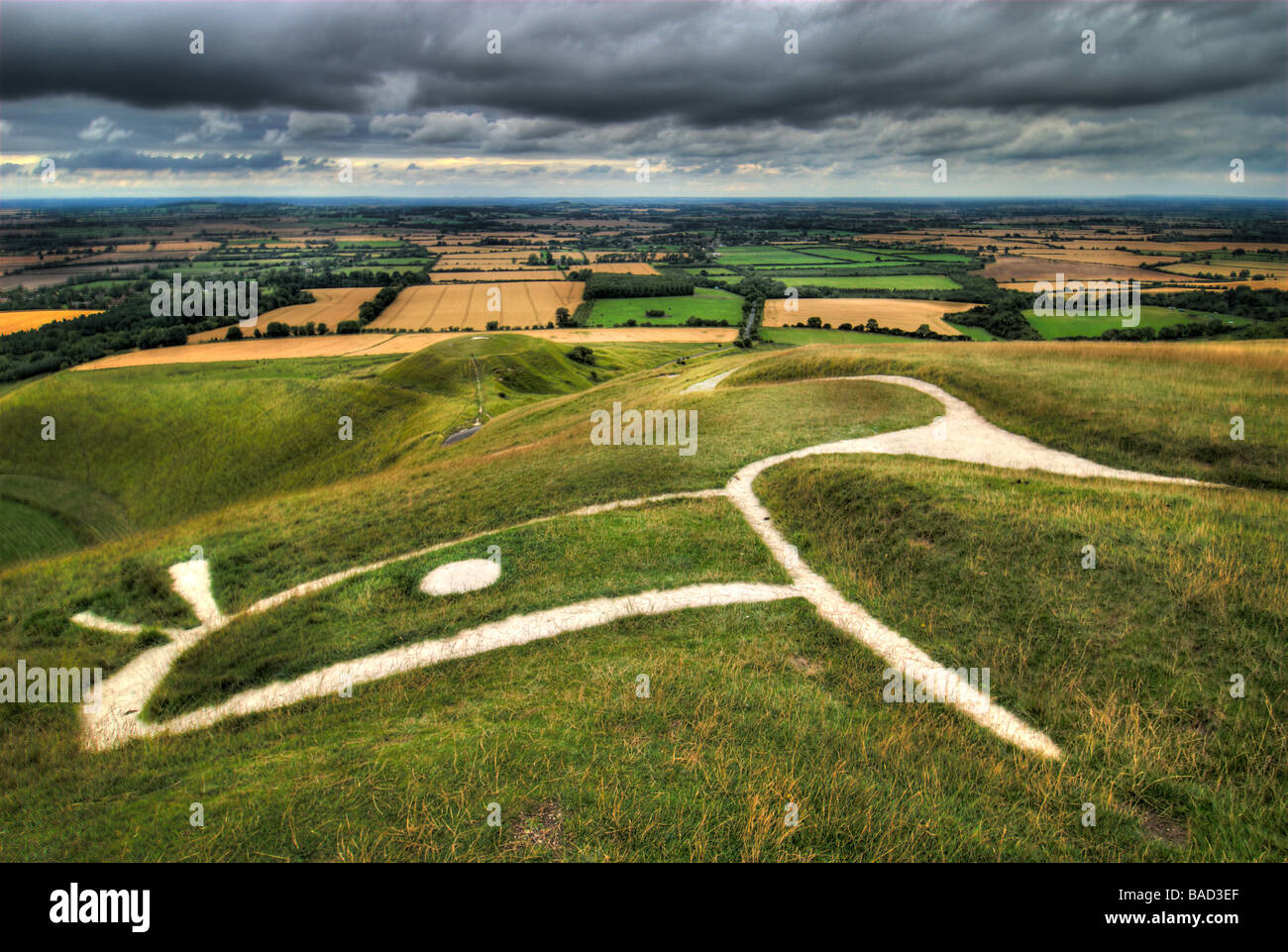 Uffington White Horse Banque D'Images