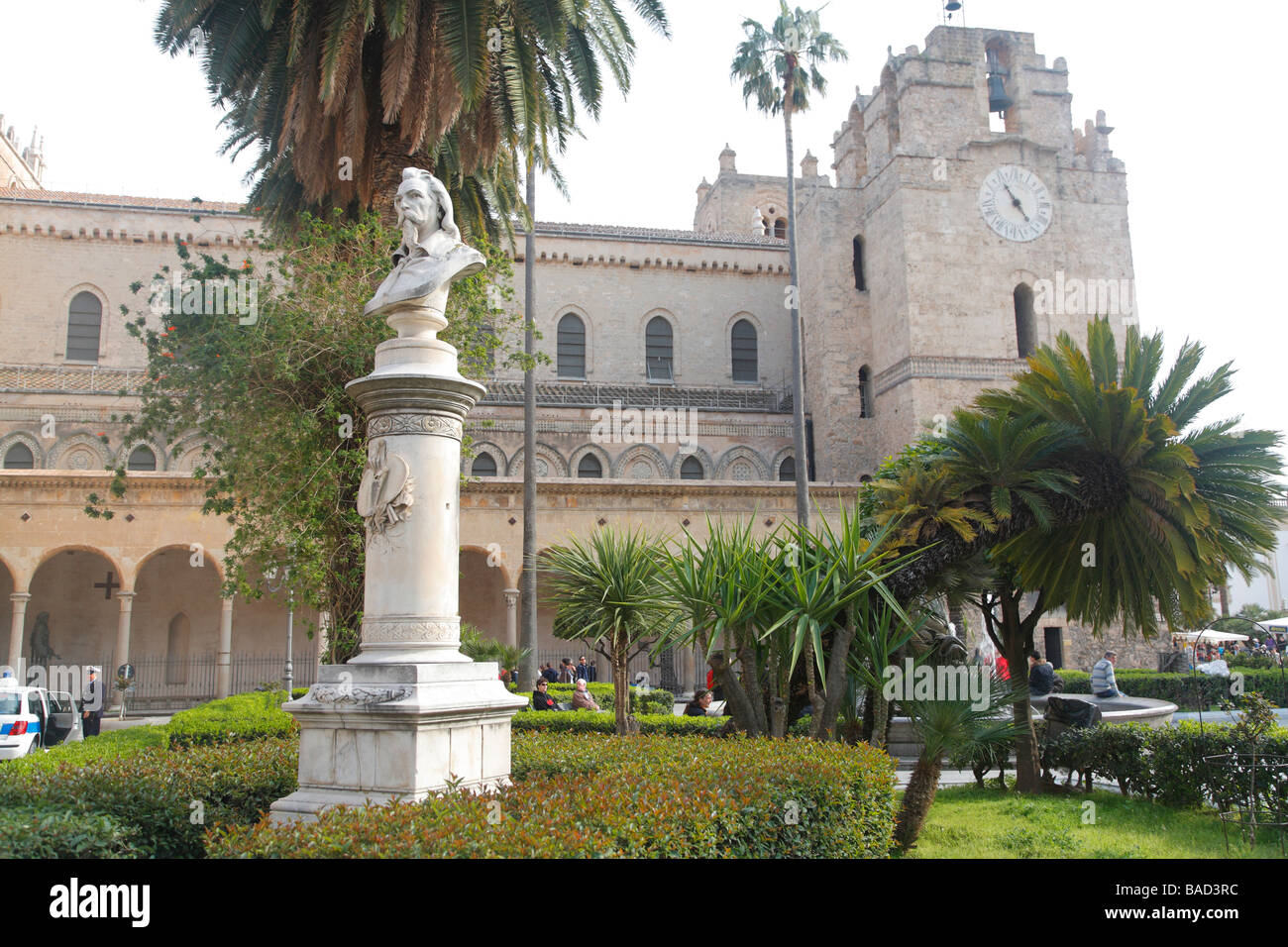 Cathédrale de la ville de Monreale, Palerme, Sicile, Italie Banque D'Images