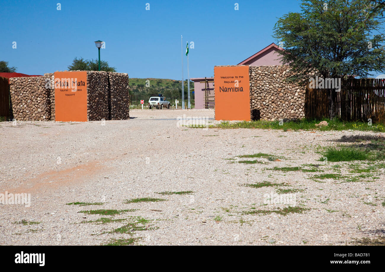 Border post,Namibie-Mata Mata Photo Stock - Alamy