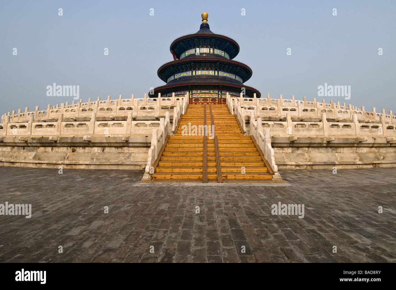 Salle de Prière pour les bonnes récoltes dans la cour centrale du Temple du Ciel, Beijing, Chine Banque D'Images