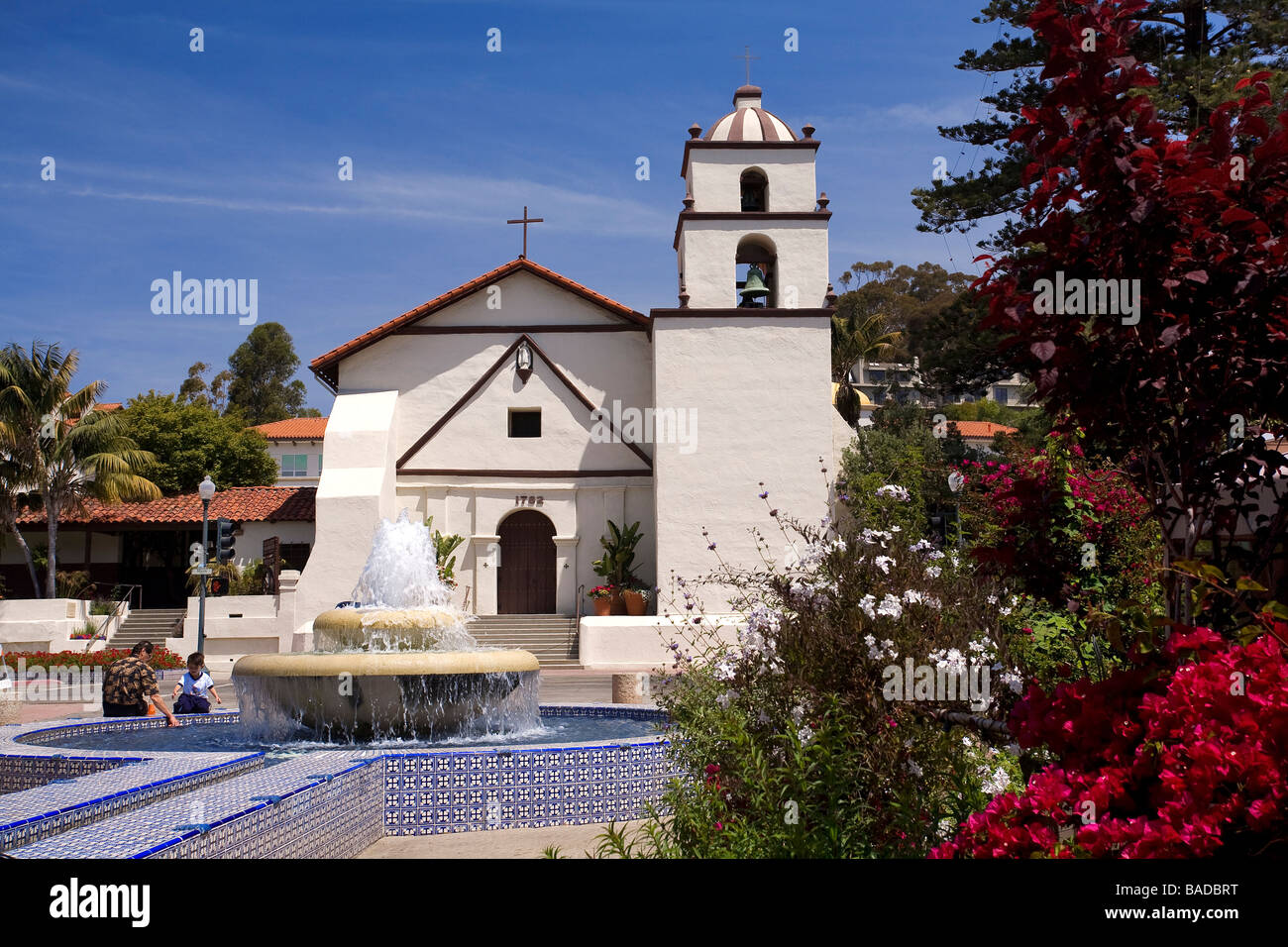 United States, California, Ventura, San Buenaventura Mission Banque D'Images