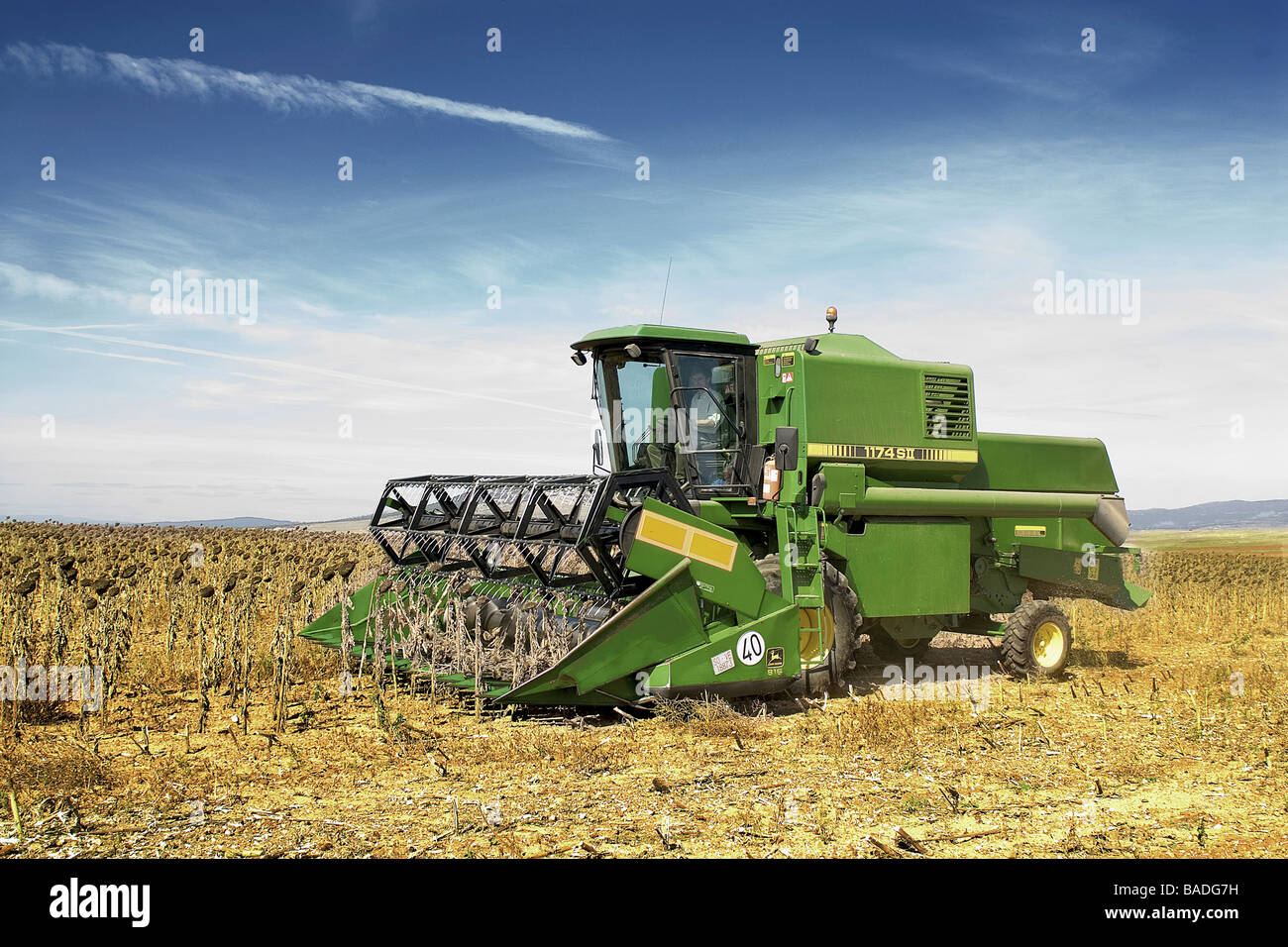 Moissonneuse Batteuse Banque D'Images