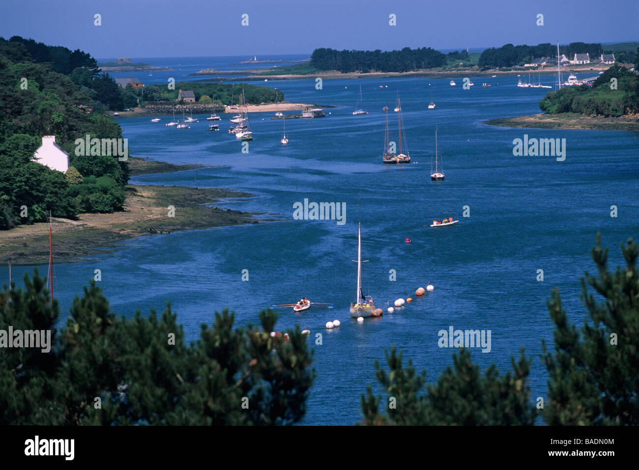 La France, Finistère, Aber Wrac'h Banque D'Images