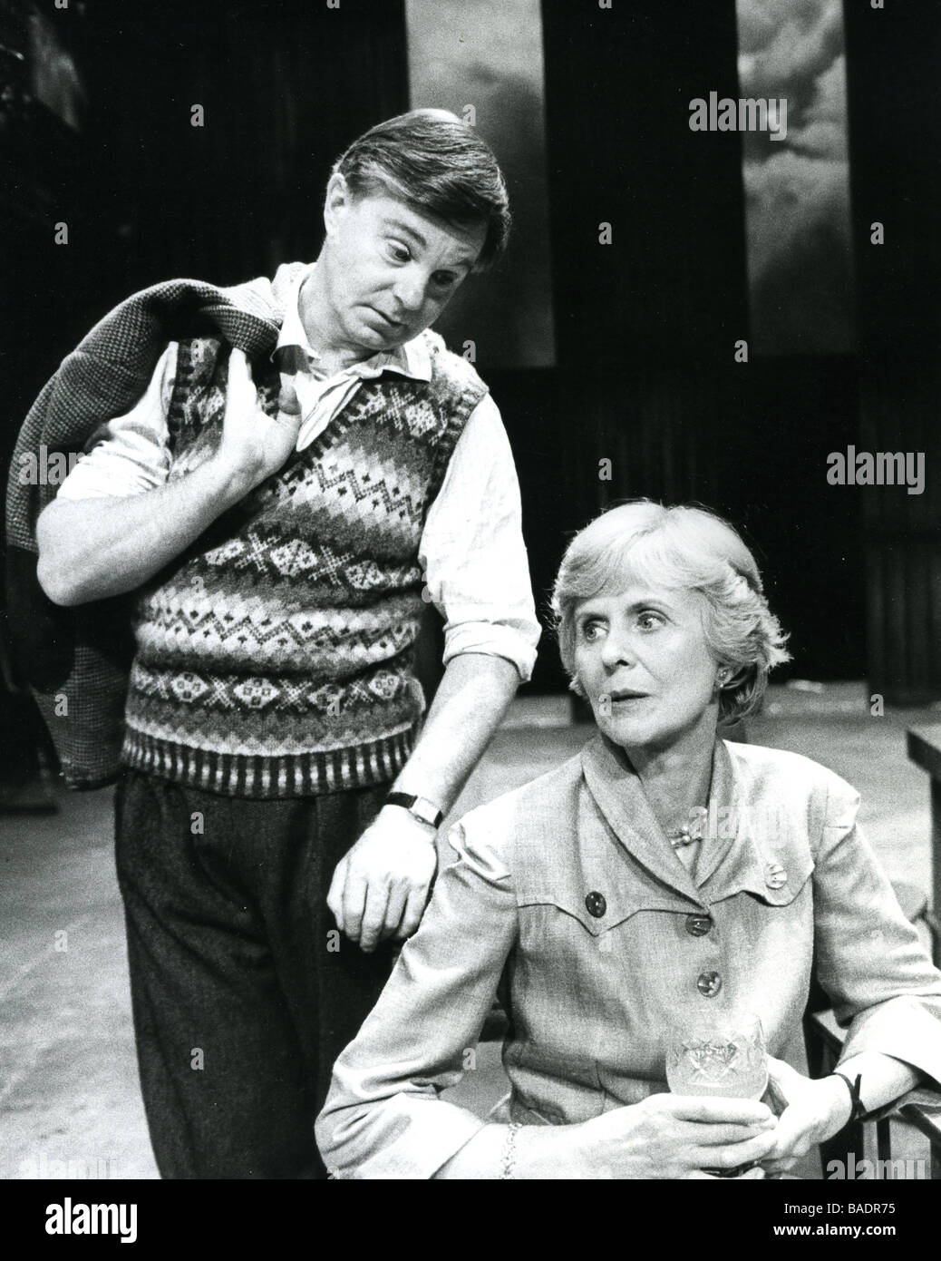 Briser le code Derek Jacobi comme Alan Turing et Isabel Dean que Sara en 1986, Turing production au Theatre Royal Haymarket, Banque D'Images