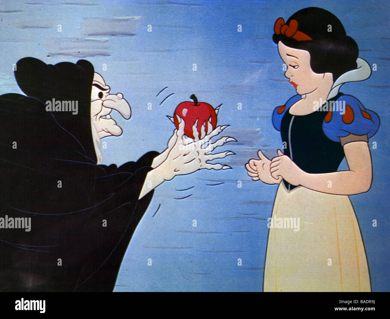 Blanche Neige et les Sept Nains 1937 le premier long métrage de Walt Disney Cartoon Photo Stock