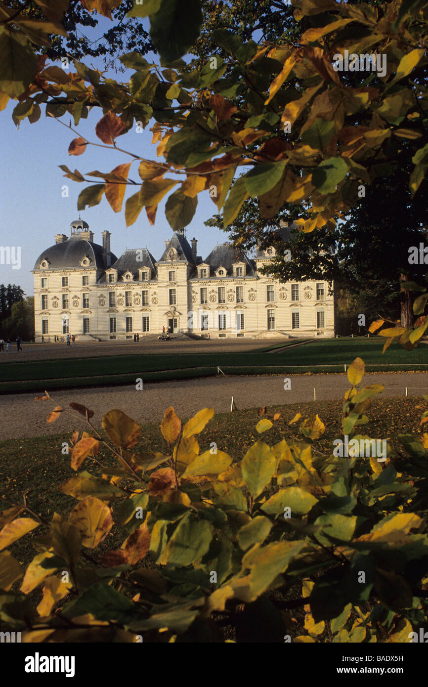France, Loir et Cher, Sologne, Château de Cheverny, une architecture classique Banque D'Images
