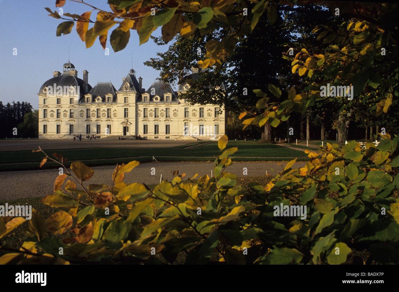 France, Loir et Cher, Sologne, Château de Cheverny, une architecture classique Banque D'Images