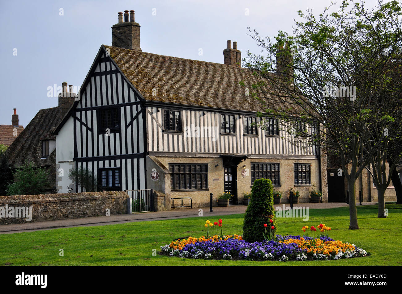 Maison d'Oliver Cromwell Museum, St Mary's Green, Ely, Cambridgeshire, Angleterre, Royaume-Uni Banque D'Images