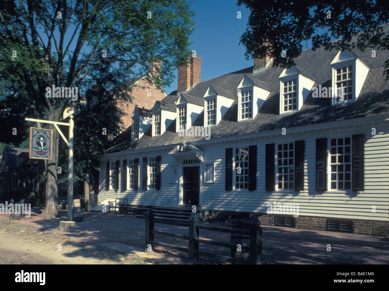 Raleigh Tavern (1717) dans la région de Williamsburg Banque D'Images