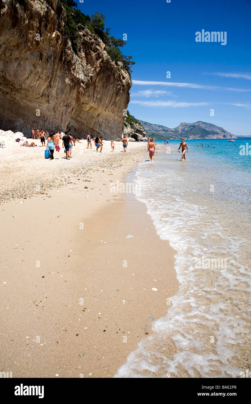 Cala Luna creek, Golfo di Orosei, Sardaigne, Italie Banque D'Images