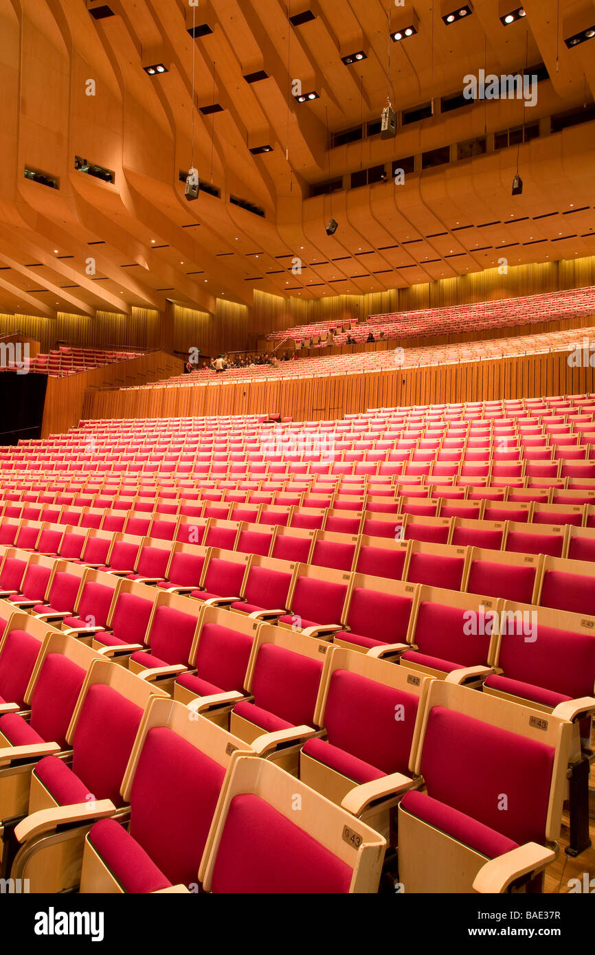 L'Australie, New South Wales, Sydney, l'Opéra par l'architecte Jørn Utzon, classé au Patrimoine Mondial par l'UNESCO, grand concert Banque D'Images