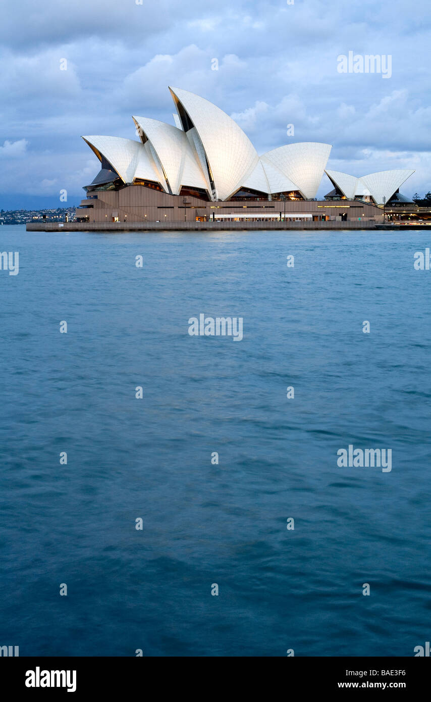 L'Australie, New South Wales, Sydney, l'Opéra par l'architecte Jørn Utzon, classés au Patrimoine Mondial de l'UNESCO Banque D'Images