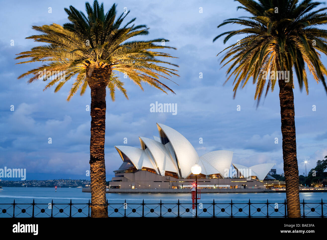 L'Australie, New South Wales, Sydney, l'Opéra par l'architecte Jørn Utzon, classés au Patrimoine Mondial de l'UNESCO Banque D'Images