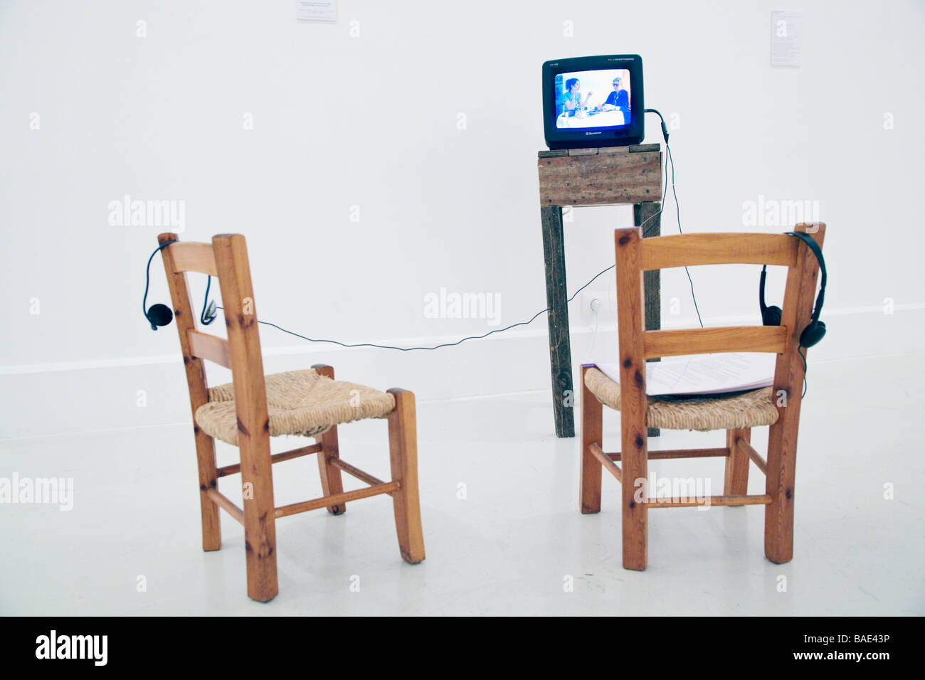 Conversation avec ma mère l'installation par Tracey Emin El Centro de Arte Contemporáneo ou CAC Centre d'Art Contemporain Banque D'Images