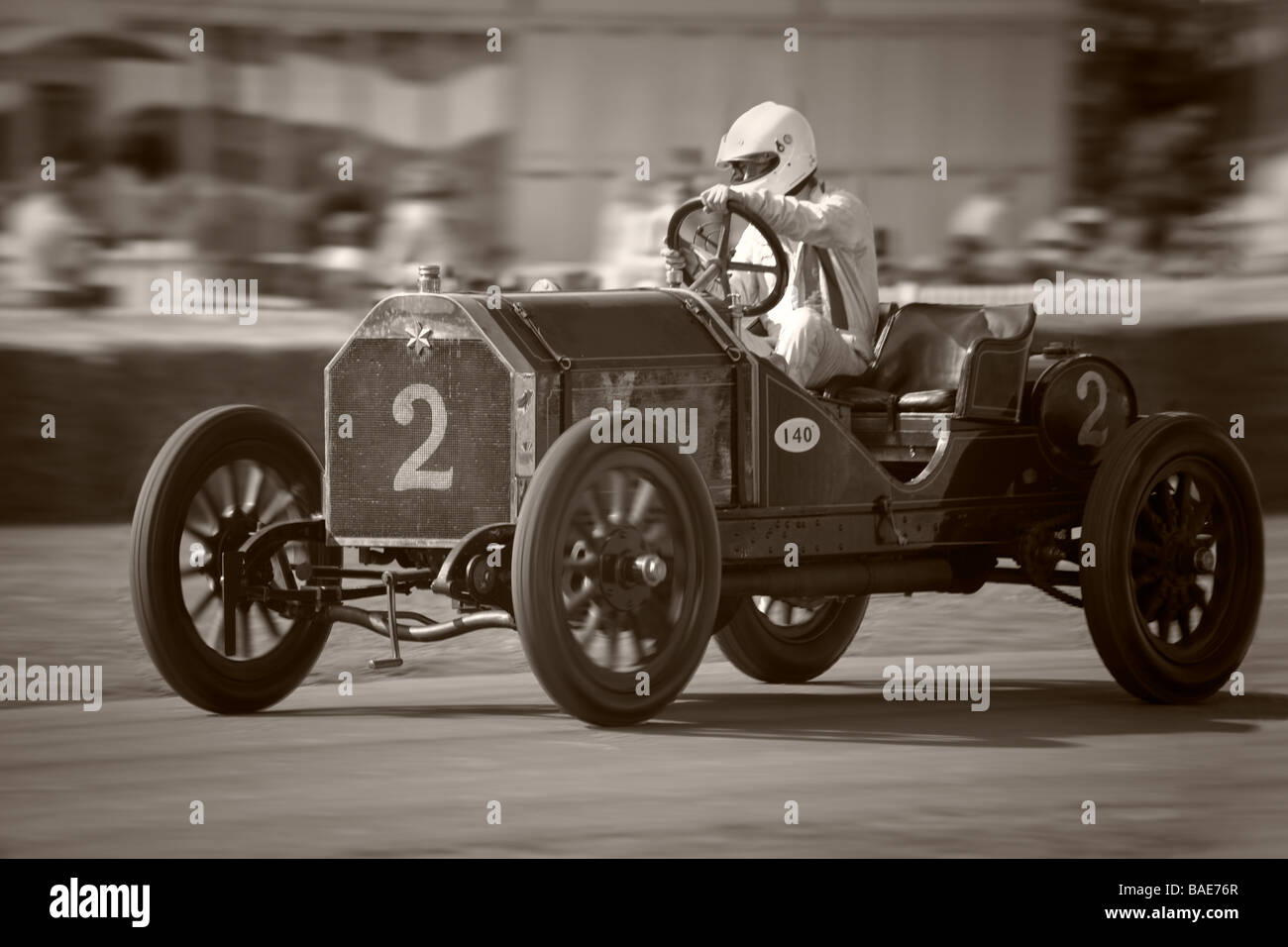 Course de voitures anciennes à Goodwood Festival of Speed Banque D'Images