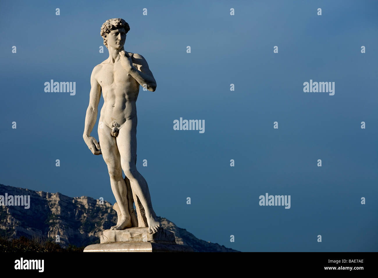 France, Bouches du Rhône, Marseille, statue de David sur le Prado Photo  Stock - Alamy