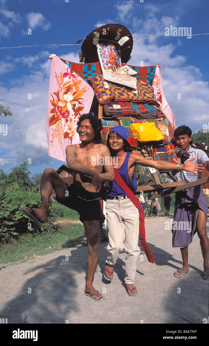 Myanmar (Birmanie), l'État de Shan, Taunggyi, fête bouddhiste de la pleine lune de Tazaungmon Tazaungdaing appelé (ou) en novembre, Banque D'Images