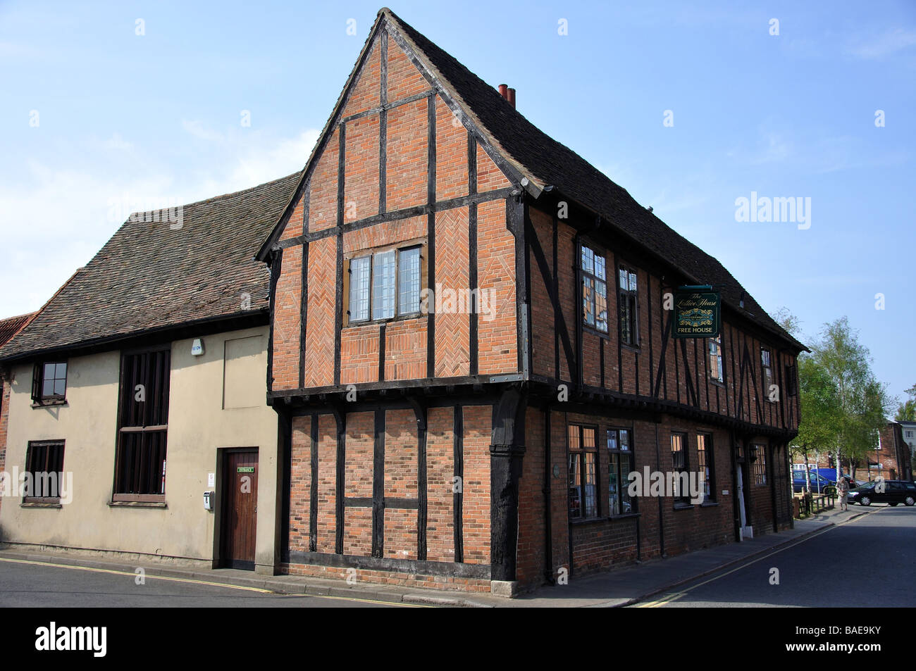 Le Treillis Chambre Auberge du xve siècle, Chapel street, King's Lynn, Norfolk, Angleterre, Royaume-Uni Banque D'Images