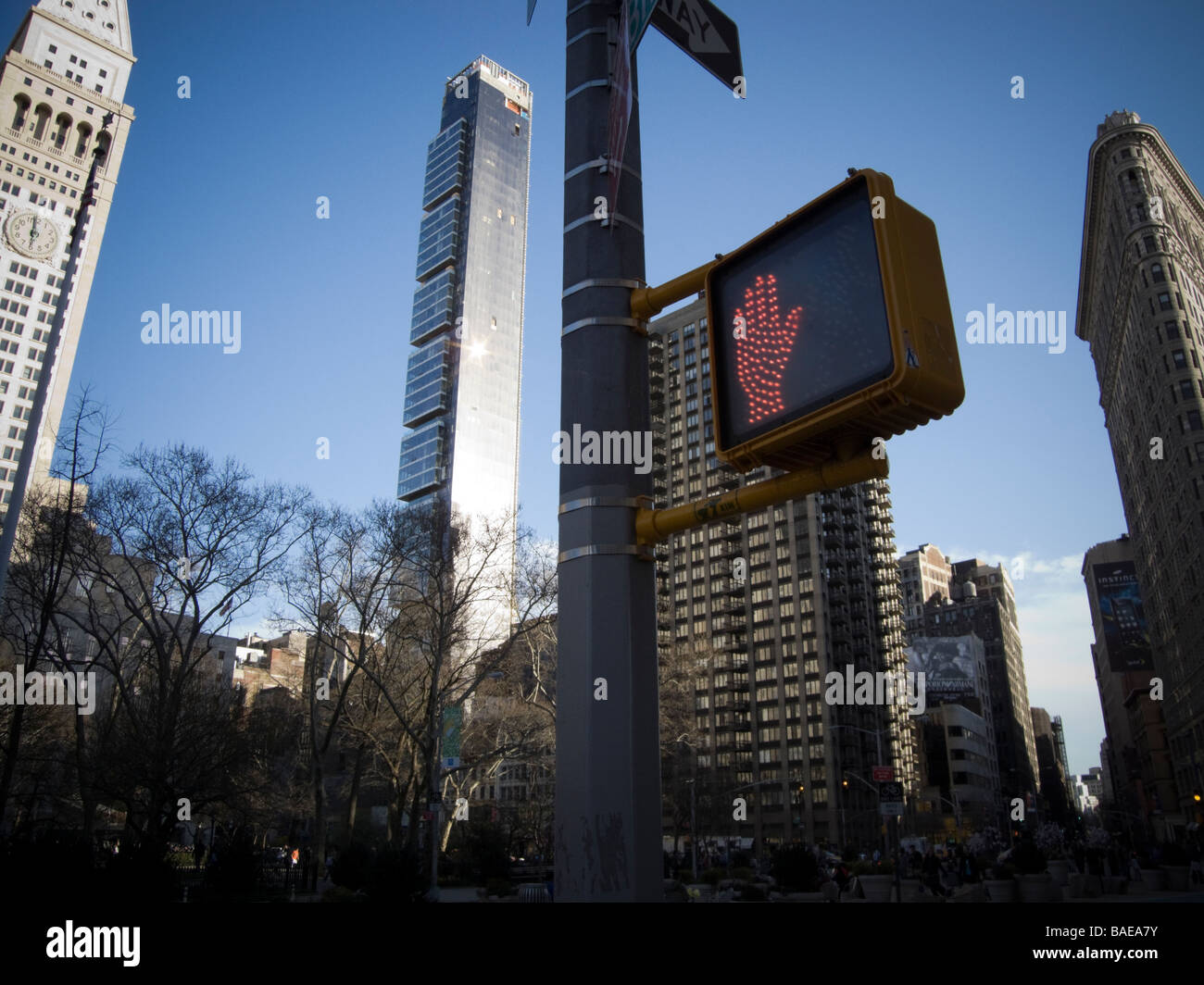 Construction à proximité de Madison Square Park, à New York Banque D'Images