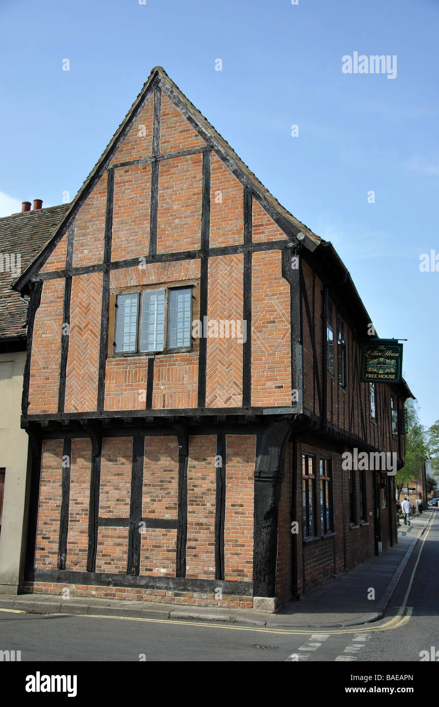 Le Treillis Chambre Auberge du xve siècle, Chapel street, King's Lynn, Norfolk, Angleterre, Royaume-Uni Banque D'Images