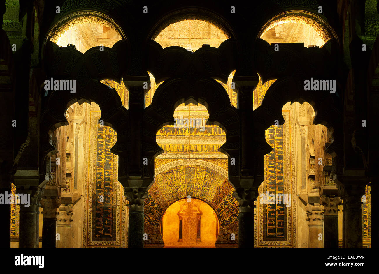 Espagne, Andalousie, Cordoue, partie historique classé au Patrimoine Mondial par l'UNESCO, la cathédrale de Cordoue (la Mezquita), un ancien Banque D'Images