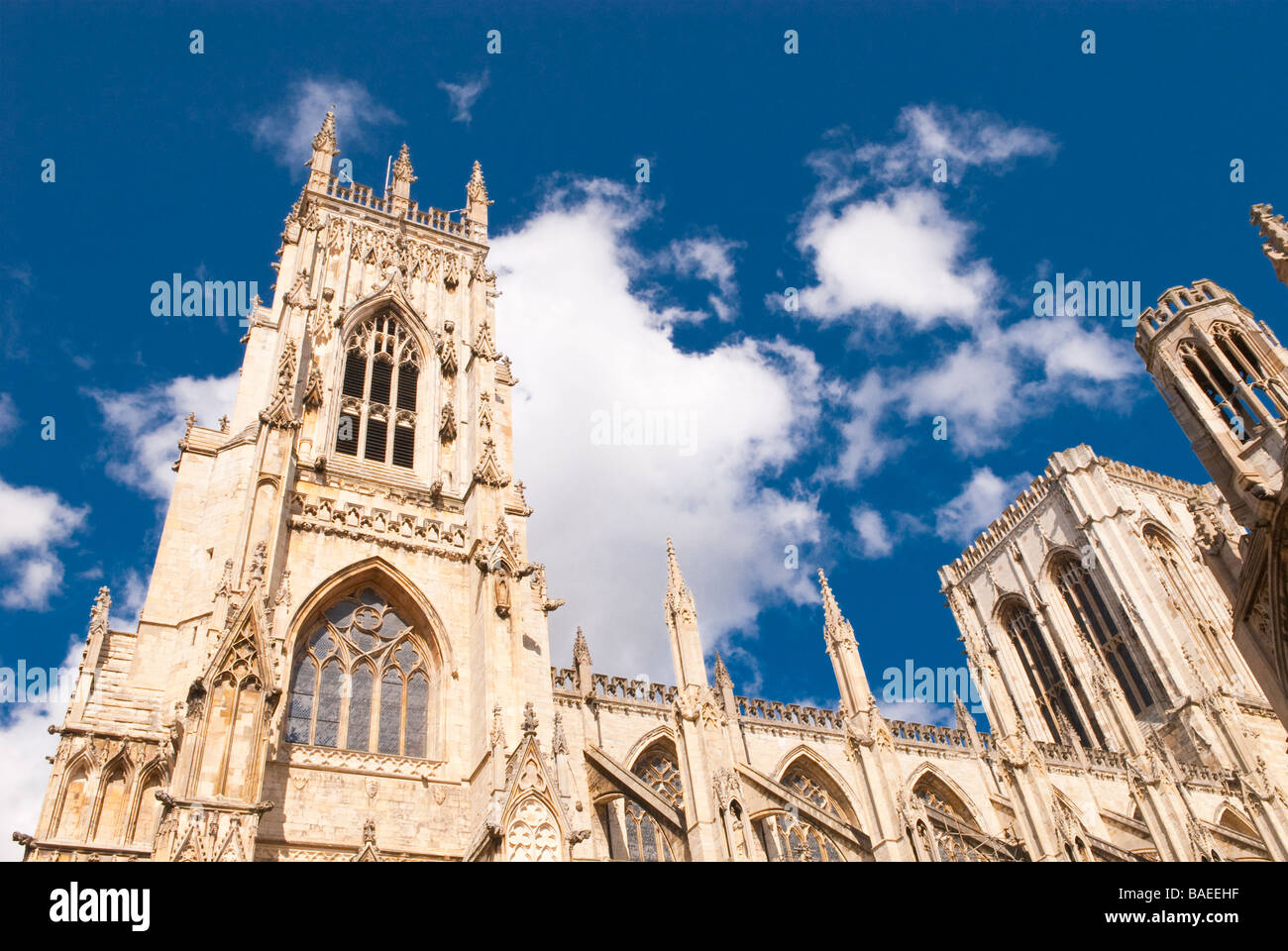 York Minster cathédrale de York, Yorkshire, UK Banque D'Images