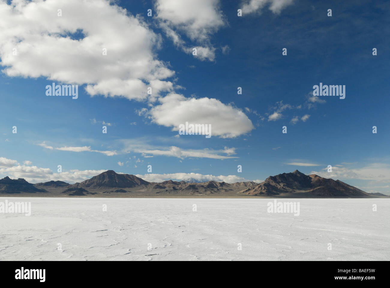 Bonneville Salt Flats dans l'Utah, USA Banque D'Images