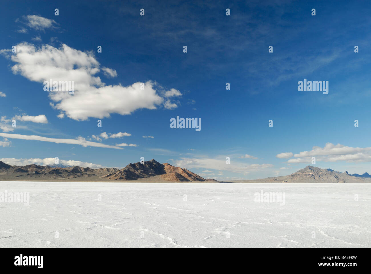 Bonneville Salt Flats dans l'Utah, USA Banque D'Images