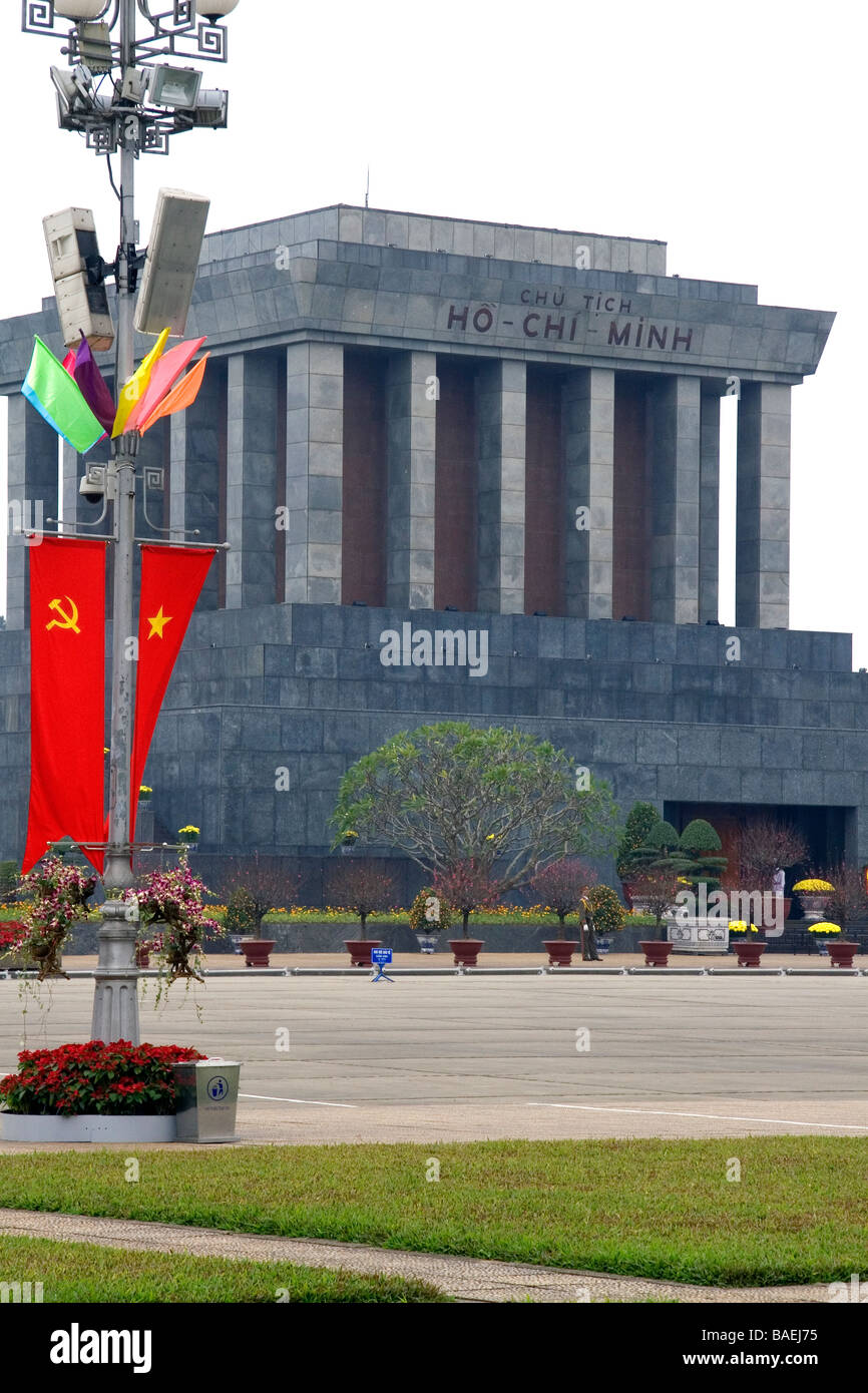 Le mausolée de Ho Chi Minh à Hanoi Vietnam Banque D'Images