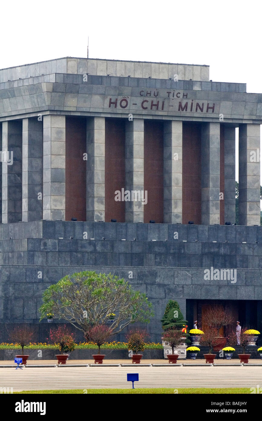 Le mausolée de Ho Chi Minh à Hanoi Vietnam Banque D'Images