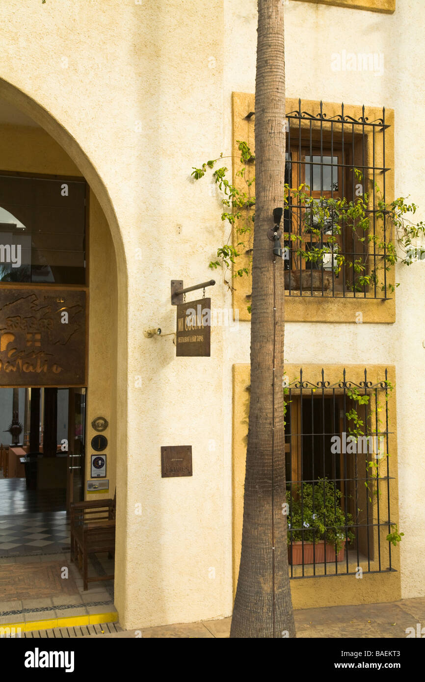 Mexique San Jose del Cabo et entrée à l'extérieur Casa Natalia boutique hotel situé près de plaza Banque D'Images
