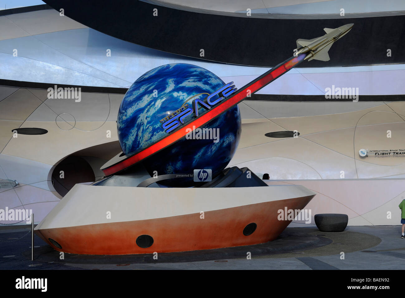 L'espace de la Mission à Walt Disney World Epcot Center Parc à thème central d'Orlando en Floride Banque D'Images