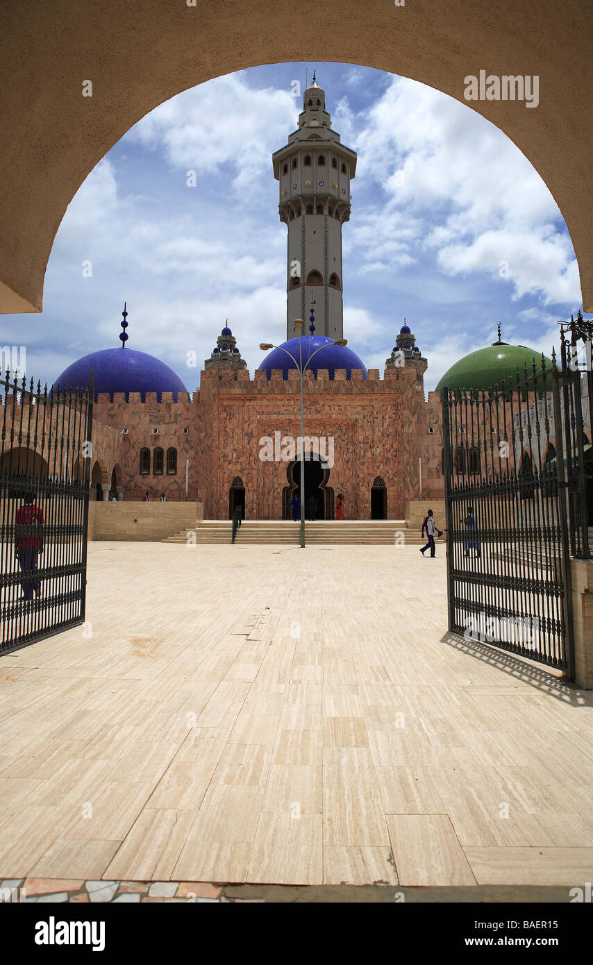 Grande Mosquée, Touba, République du Sénégal, l'Afrique Banque D'Images
