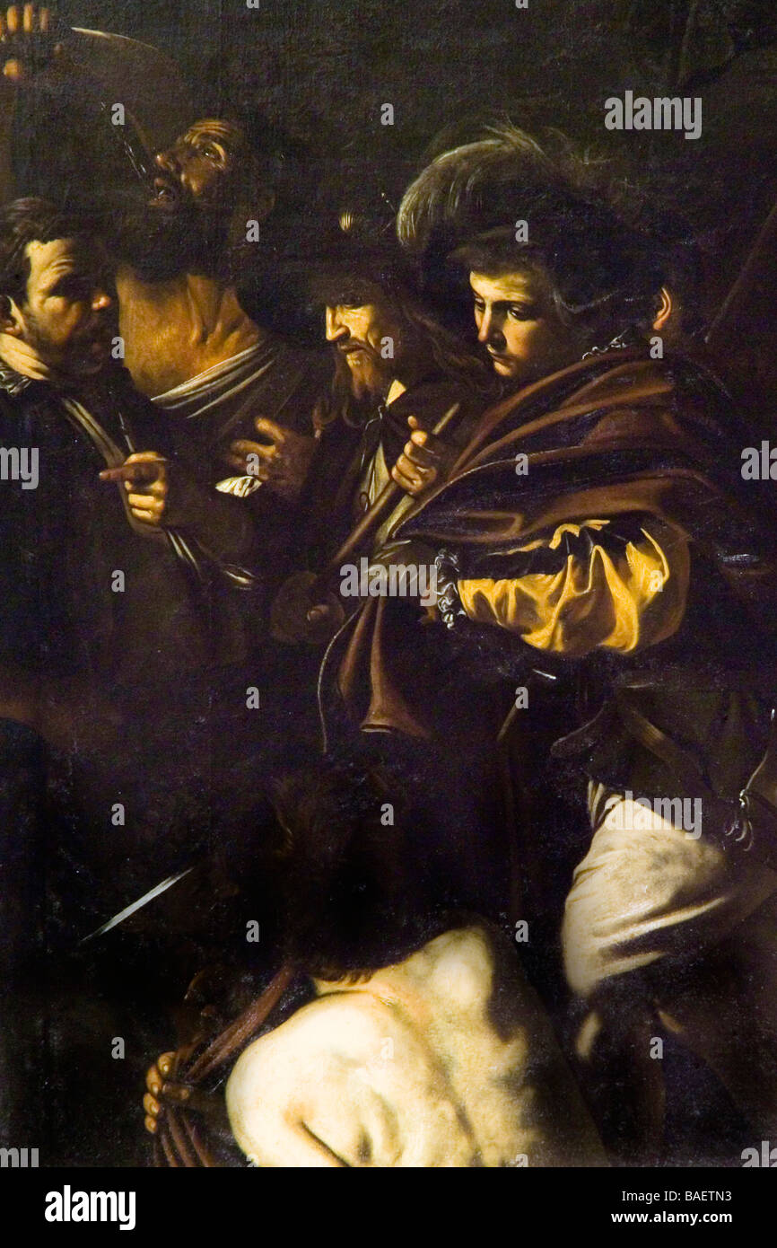 Les sept oeuvres de miséricorde, église Pio Monte della Misericordia, Naples, Campanie, Italie Banque D'Images