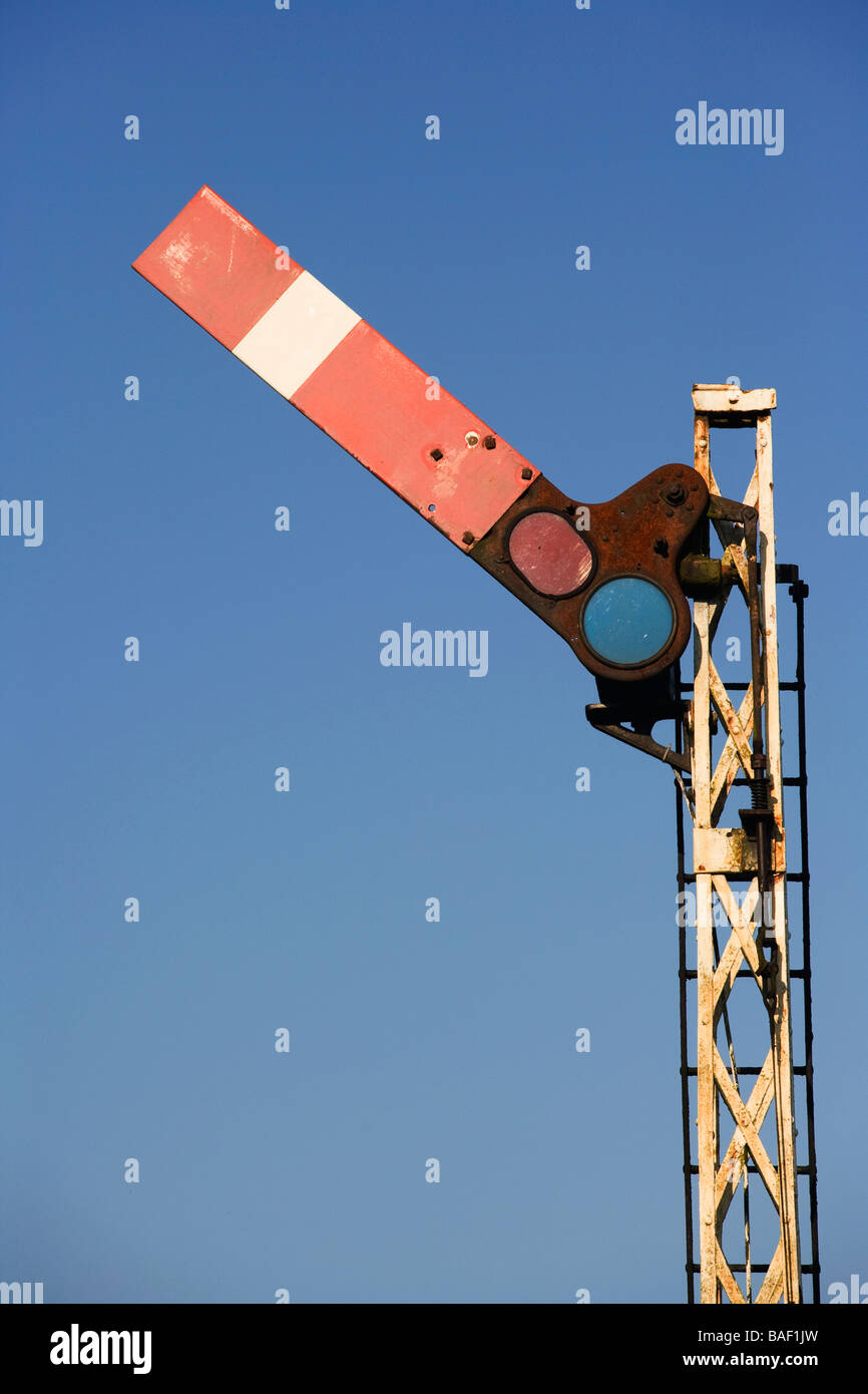 Nene Valley Railway signal Banque D'Images