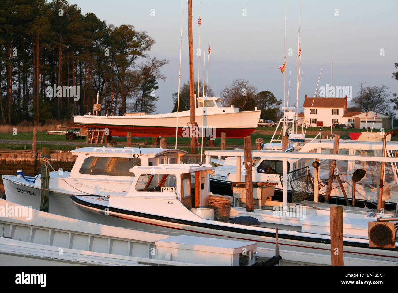 Bateaux de la baie de Chesapeake Banque D'Images