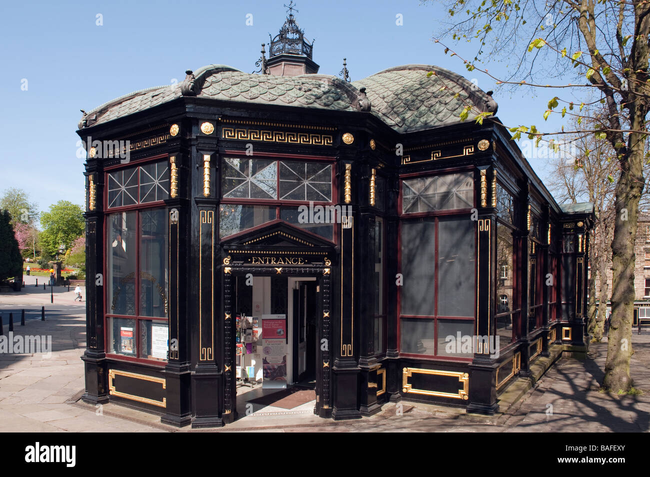 Entrée de la maison 'Pompe' sur 'Royal Parade', 'à Harrogate North Yorkshire', Angleterre, 'Grande-bretagne' Banque D'Images