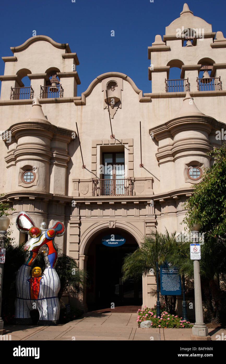 Entrée du mingei international museum plaza de panama Balboa Park, San Diego, California USA Banque D'Images
