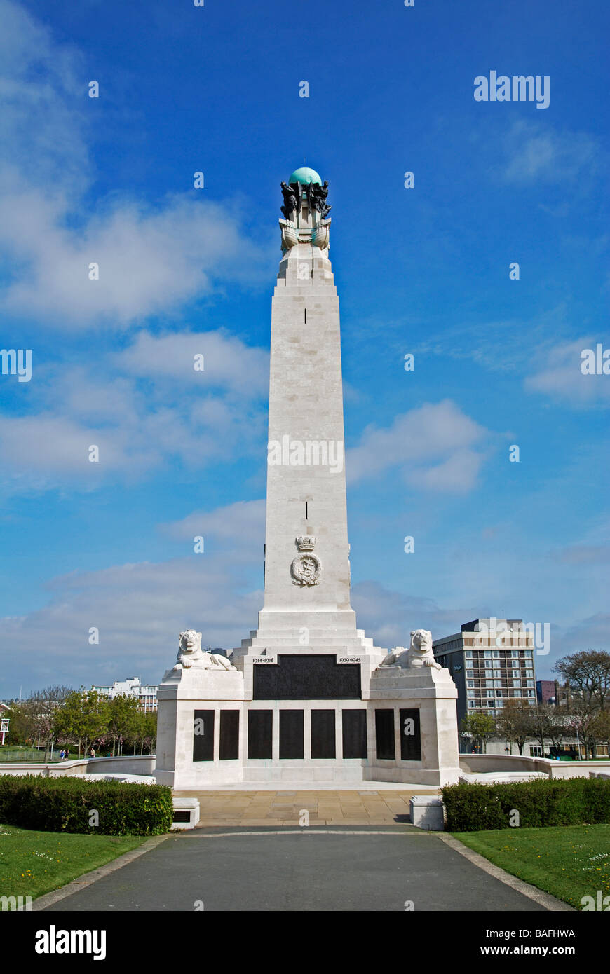 Le nombril war memorial monument situé sur l'Hoe de Plymouth, dans le Devon, Angleterre, Royaume-Uni Banque D'Images