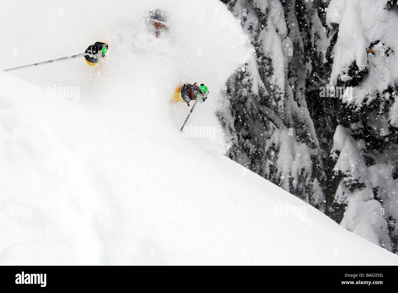 Ski de randonnée Banque D'Images